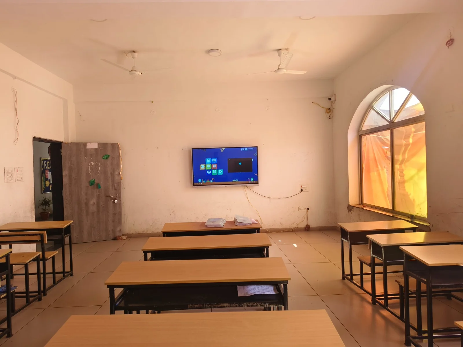 Smart classroom equipped with interactive digital display screen